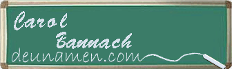 Carol Bannach Visitenkarte